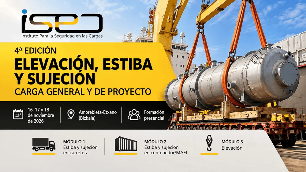 ISEC organiza la 4ª edición del curso de Elevación, Estiba y Sujeción de Carga General y de Proyecto